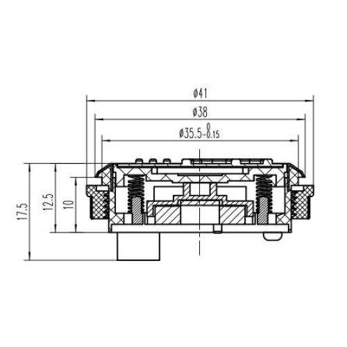 Elevator push button PB2006 Muti-light raised button with braille