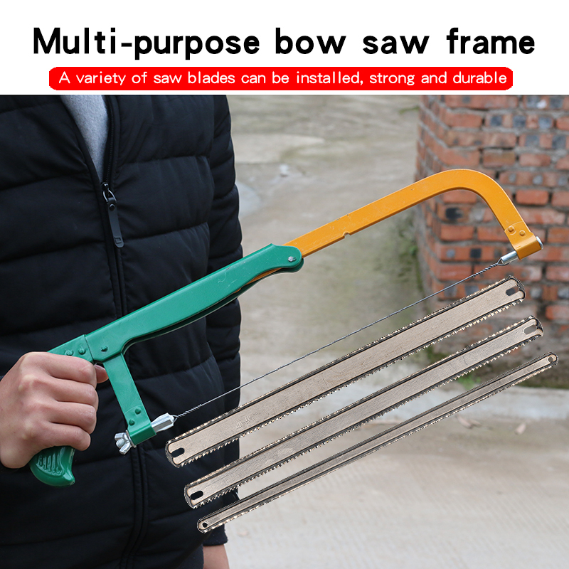 Hacksaw frame household saw bow metal cutting woodworking saw strong hand saw curve