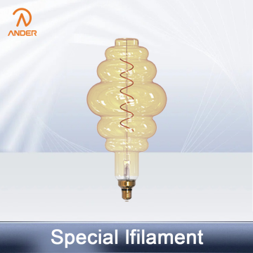 Lâmpada de filamento decorativo com formato de lanterna retrô