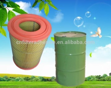 Two parts polyurethane foam for automotive filters