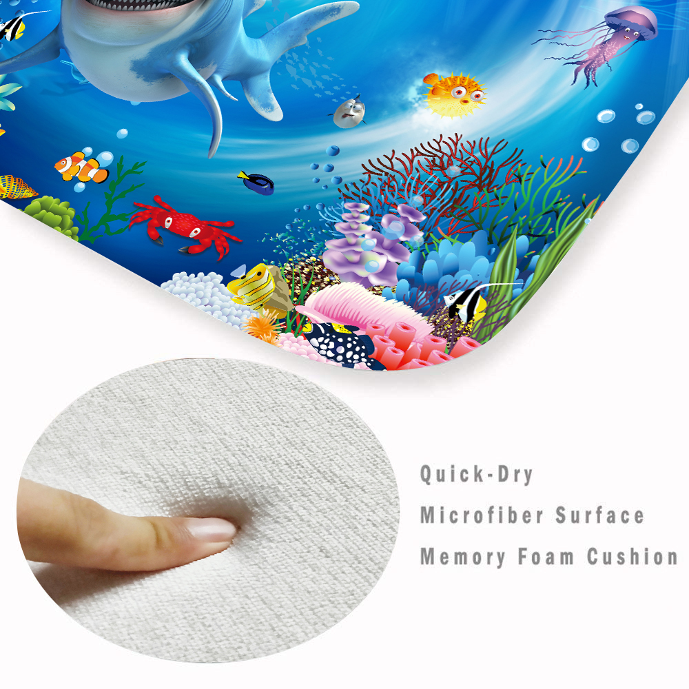antiskid Washable bathroom rugs- 2-1