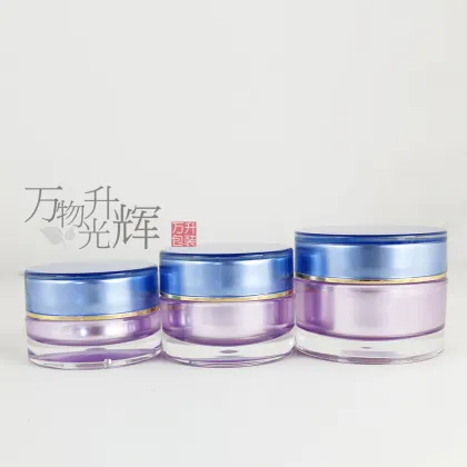 Customized acrylic eye cream jar cheap plastic jar for cosmetics