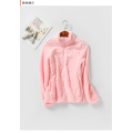 Coral Fleece Jacket For Ladies With Zippers