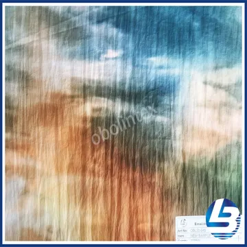 OBL20-945 Nylon Taffeta Foil Print Fabric For Down Coat