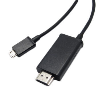 Molding Type 4 x 2K High-speed MHL Cable for HDTV and Smartphone