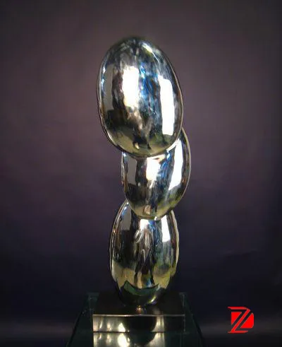 Polish Stainless steel sphere sculpture