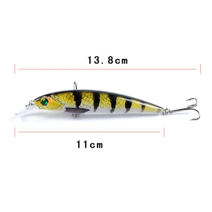 Luya Bait Mino 11cm Hard Bait Fishing Lure, 11.5g Bionic Bait