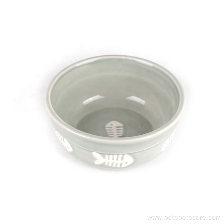 Wholesale Custom Ceramic Pet Dog Feeder Bowl