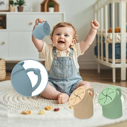Silicone New Design Snack Cup for Toddler Snacking