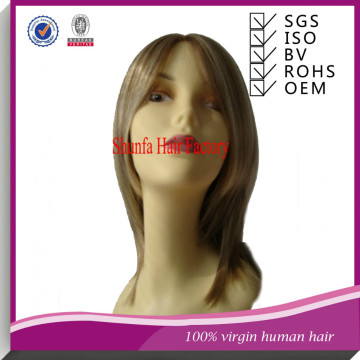 women wig,natural hair wig,human hair top wig