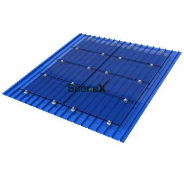 Stainless Steel Trapezoidal Roof Mounting Clamp for Sheet Metal Standing Seam Roofing Systems
