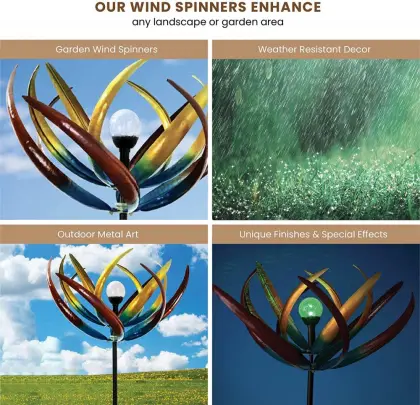 Colorful Tulip Wind Spinner