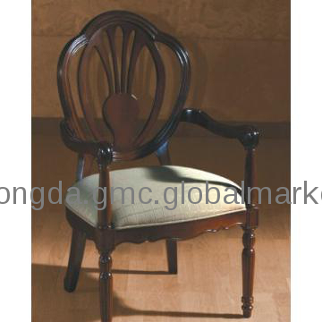 Tongda 5 star hotel furniture solid wood dining chair