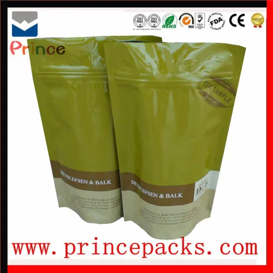 Custom printed chinese tea packaging bags of bag factory