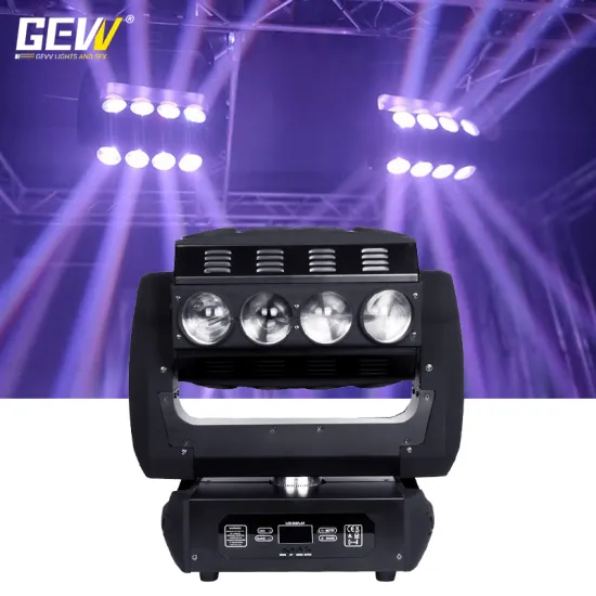 GEVV Stage Light LED 16Pcs 12W RGBW 4in1 Full-Color Moving Head