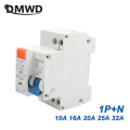 DPNL DZ30LE-32 1P+N 10A 16A 20A 25A 32A 230V 50/60HZ Residual Current Circuit Breaker With Over Current Leakage Protection RCBO