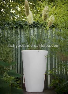 FO-9524 LED Lighted Flower Planter with Drain Hole, LED Pot Light, Illuminated Outdoor Flower Pots