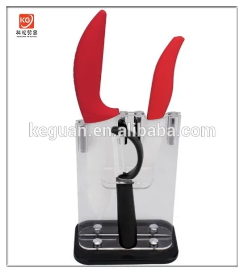 CT-56 High quality new design 3 PCS TPR handle ceramic knife