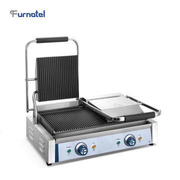 Double Head Industrial Commercial Contact Grill Breakfast Sandwich Maker Electric