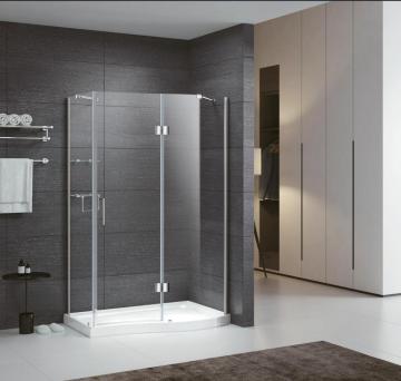 new interesting hinge style shower door