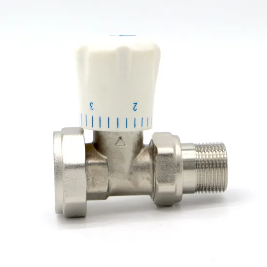 Nickel forged brass radiator heater radiator valve with plastic handwheel