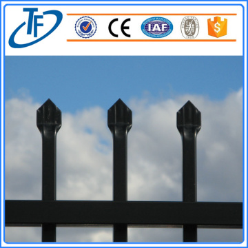 Cheap garrison fence welded picket iron fence