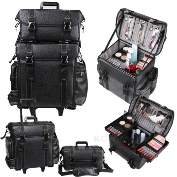 PU Leather Trolley 2 in 1 Beauty Hairdressing Case