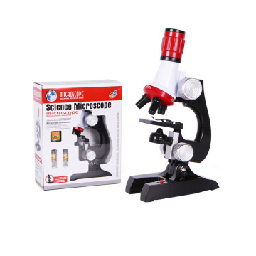 Tragbares STEM Kit Labor LED Microskop 100x -1200x für Home School Educational Biology - Kinderspielzeuggeschenk Geschenk