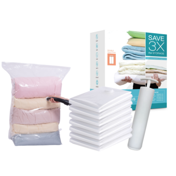 Cube Vacuum Bags for Bedding Storage - Stand-up Insect-Proof Quilt Organizer
