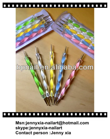 2 Way Dotting Pen 5Pcs Nail art Tool