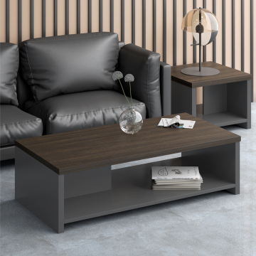 Minimalist Square Wood Coffee Table for Office Room