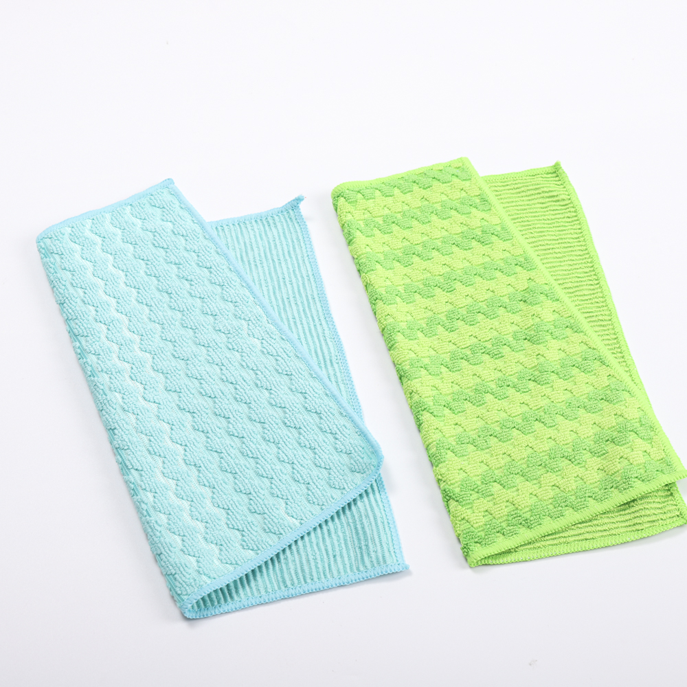 microfiber jacquard weave cleaning cloth