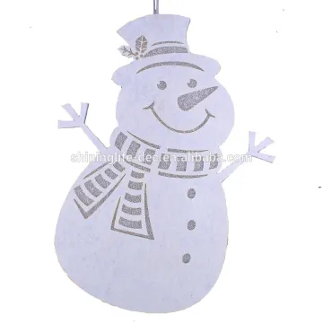 white crystal Christmas hanging decorations snowman ornament