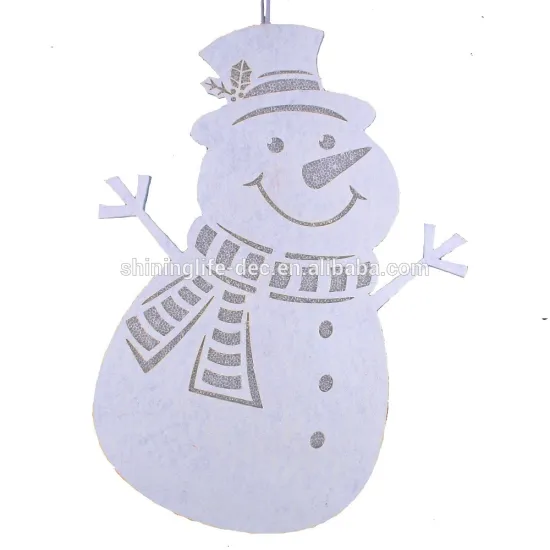 white crystal Christmas hanging decorations snowman ornament