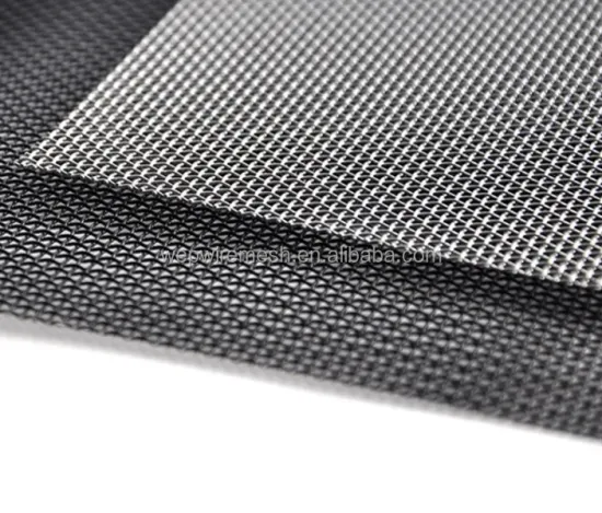 Black Spray Stainless Steel Security Window Screening 10x10 Mesh