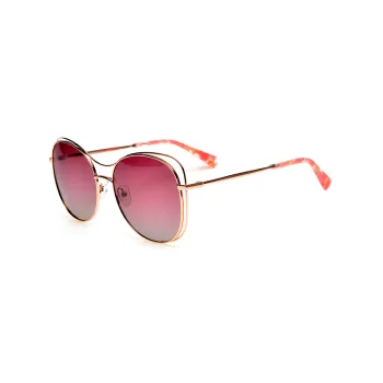 Inexpensive Full Round Shape Top Quality Double Bridge Metal Material Eyewear Sunglasses