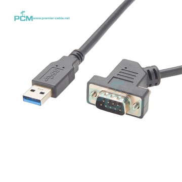 USB to DB9 Male 45 Degree RS232 FTDI COM Port Cable for Serial Modem: Connecting Devices Efficiently
