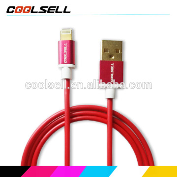 High quality leather Colorful MFi cable, mfi usb cable, mfi certified cable wholesale price