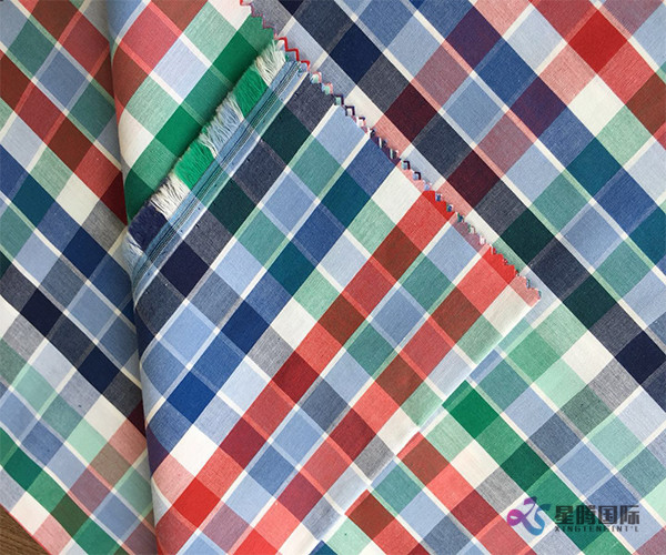 Popular Design Grid 100% Cotton Fabric