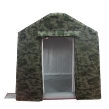 Pequeñas tiendas de camuflaje verde inflable