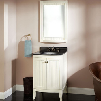 Solid Wood White Bathroom Vanity