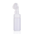 Clear white pet plastic mousse bottle with silicone