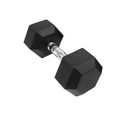 High Quality Weight Rubber Hex Dumbbells 20kg Steel Hex Dumbbells China Factory