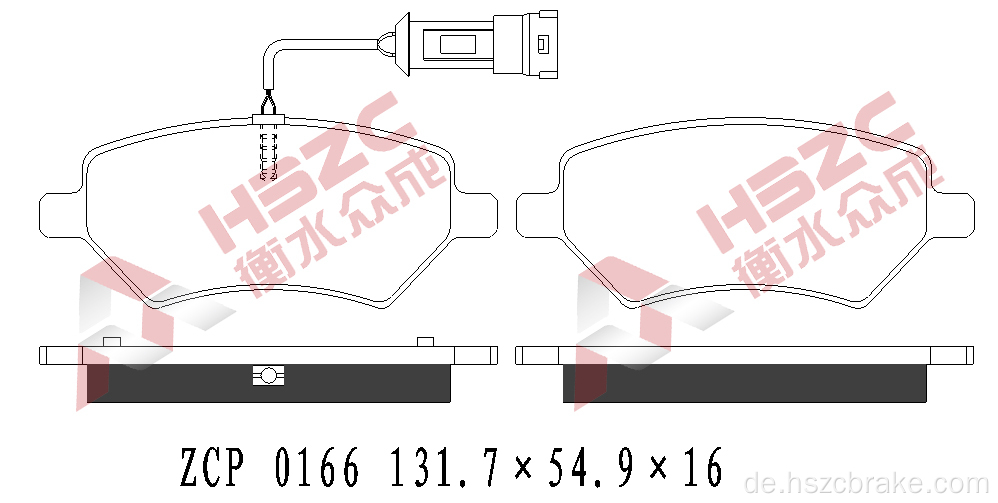 FMSI D1674 Auto Keramikbremspolster für Chery