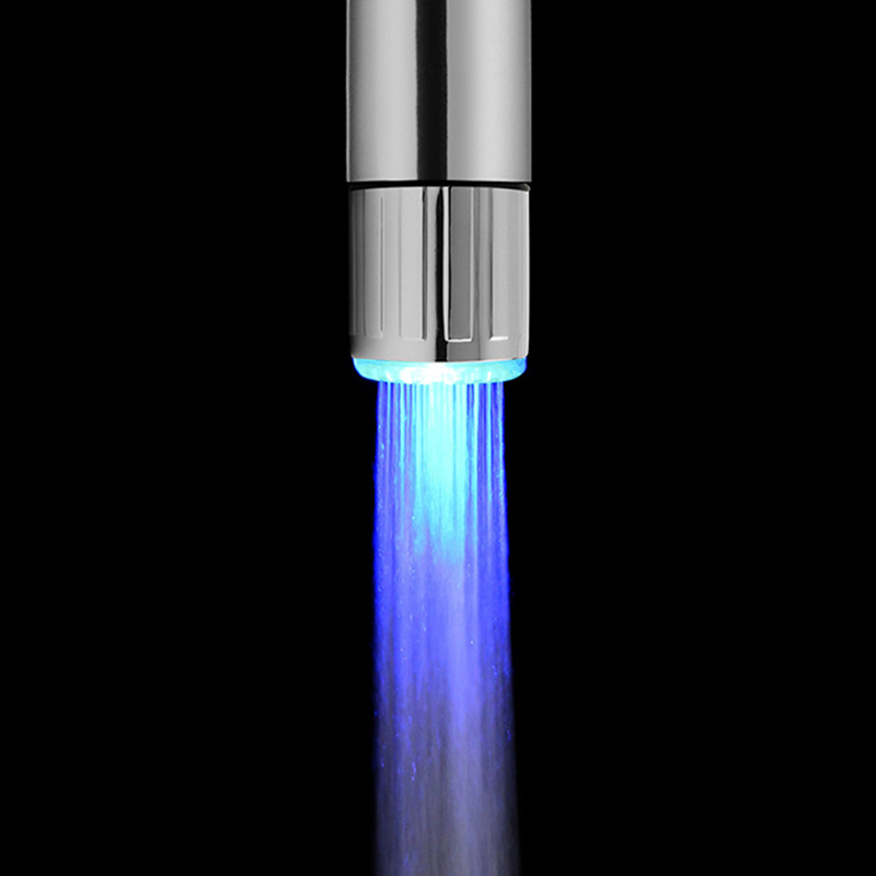 7 Colors LED Faucet RGB Color Light Changing Blinking Temperature Control Water Faucet Kitchen Bathroom Accessories
