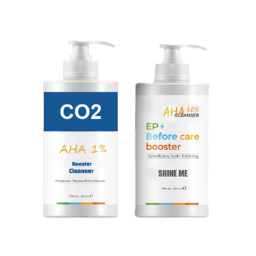 OEM ODM Glycolic Acid 0.5% Lactic Acid 0.5% Exfoliate CO2 EP+ Before Care Booster AHA 1.0% Cleanser