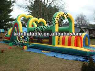 Exciting Games Adults Inflatable Obstacle Course For Sale