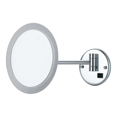 Acrylic round wall magnifying mirror with lights