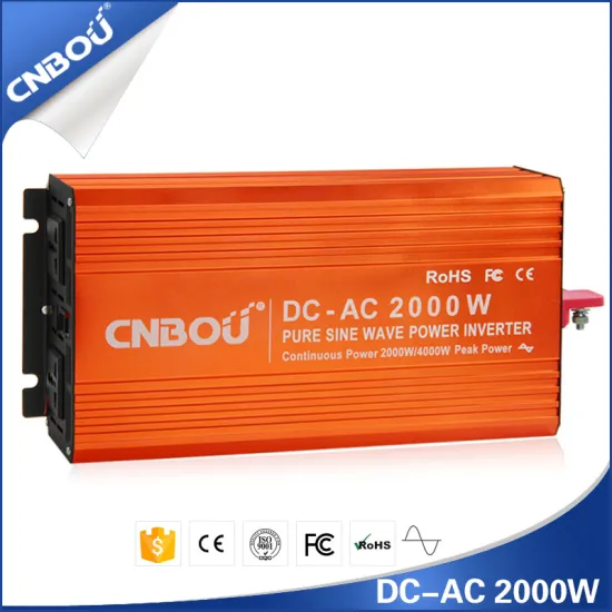 2000 Watt 12 Volt Input, 110 Volt AC Output Pure Sine Wave Inverter