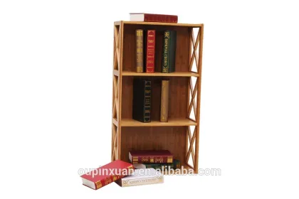 New design movable bamboo bookcase for office furniture